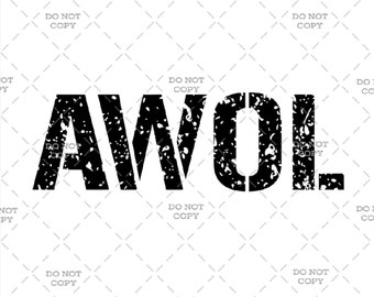 AWOL (angustiado) - Descarga digital (svg, png, jpg, pdf)