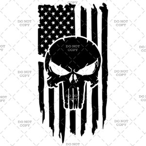American Flag Skull, USA Flag svg, Skull svg, Skull png - Digital Download (svg, png, jpg, pdf)