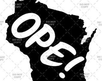 ¡OPE de Wisconsin! - Descarga digital (svg, png, jpg, pdf)