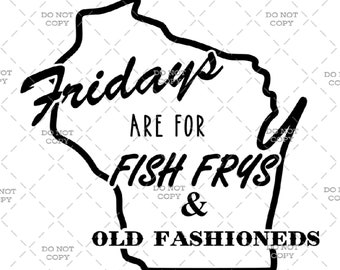 Wisconsin Fish Frys & Old Fashioneds - Descarga digital (svg, png, jpg, pdf)