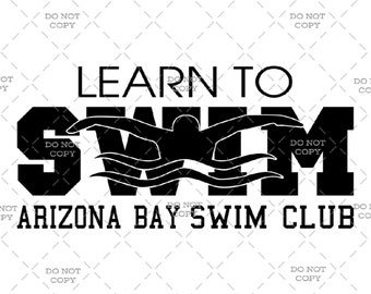 Aprenda a nadar- Arizona Bay Swim Club - Descarga digital (svg, png, jpg, pdf)