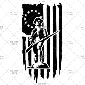 Minuteman Flag - Digital Download (svg, png, jpg, pdf)