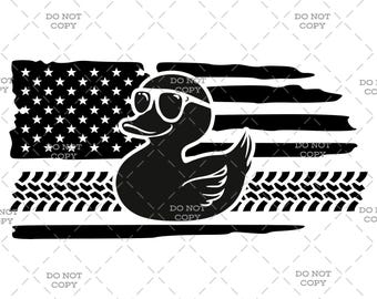 Duck Off-Road American Flag - Digital Download (svg, png, jpg, pdf)