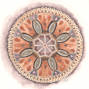 Tibetan Fire Mandala coloring page