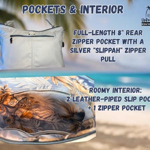 White Leather Handbag, Handmade in Hawaii, Slouchy Hobo Bag, Upcycled Leather Purse, One-of-a-Kind Gift for Her image 5