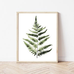 Dancing Fern | Digital Download| Printable Art | Modern contemporary art | Botanical Art| Downloadable Print| Fern Watercolor