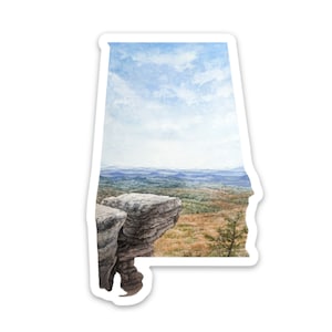 Alabama staatspark Cheaha vinyl sticker
