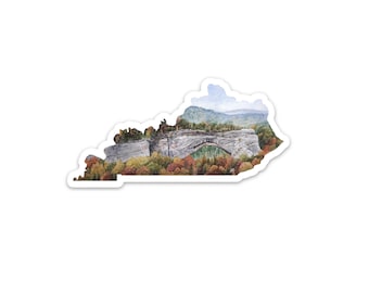 Kentucky Red River Gorge State Park Vinyl Sticker