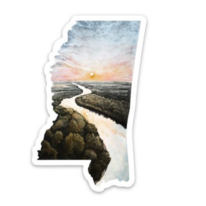 Vinylsticker van de staat Mississippi