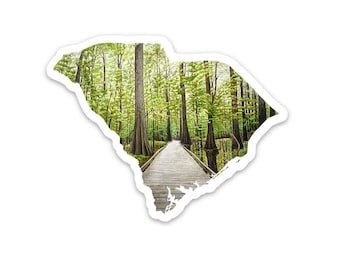 Vinylklistermärke i South Carolina, Congaree nationalpark