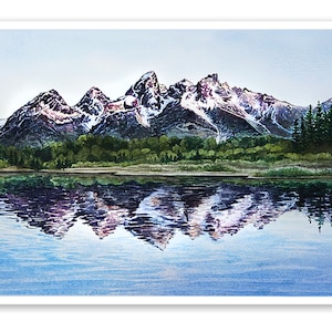 Wyoming State Vinyl Sticker Grand Tetons National Park