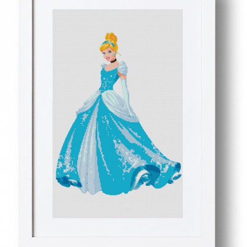 Cinderella Princess Cross Stitch Pattern Cross Stitch Disney Etsy