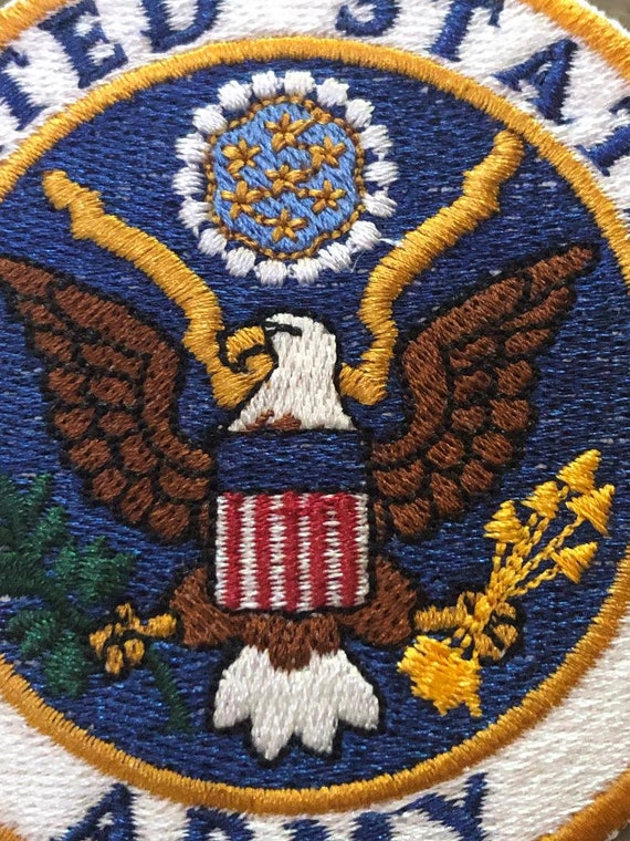 Airborne Embroidered U.S Military Patch 4.5 In. 