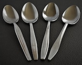 Mismatched Spoons, Mid Century Spoons, Atomic Starburst, Nasco Fascination, Koba, CG, CI Stainless, Stainless Spoons, Flatware, Silverware