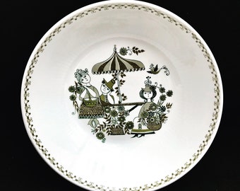 Figgjo Sicilia plate, mint condition plate of a Girl in the