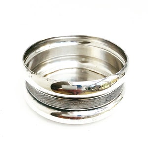 Bottle holder wine coaster formal table Antique silver plated bar accessories gift for him table decor