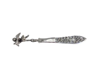 Letter Opener silver plated Cherub Letter Knife  Engraved Plated Letter Opener, Metal Office Knife, Gift Idea , Made in Italy Silver Plate