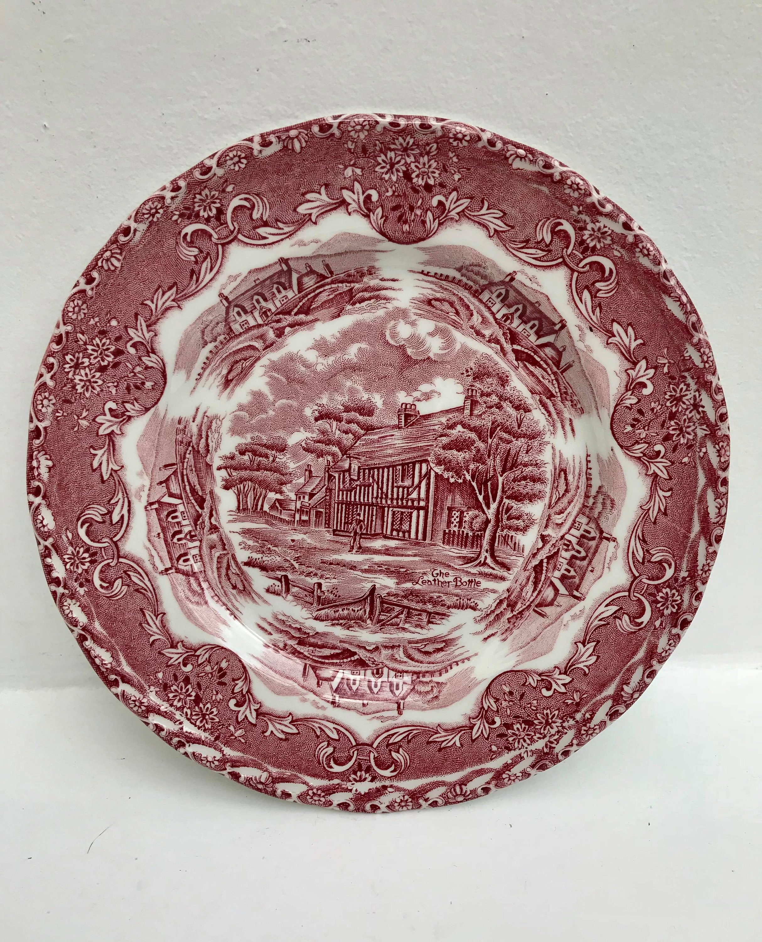 Vintage Piatto Grindley England English Country Inns Campagna inglese