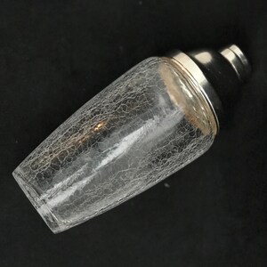 Cocktail Shaker glass Mid Century Bar Stainless steel  Shaker, Bar Accessories, Mid Century, 1950s fathers day gift bartender bar cart decor