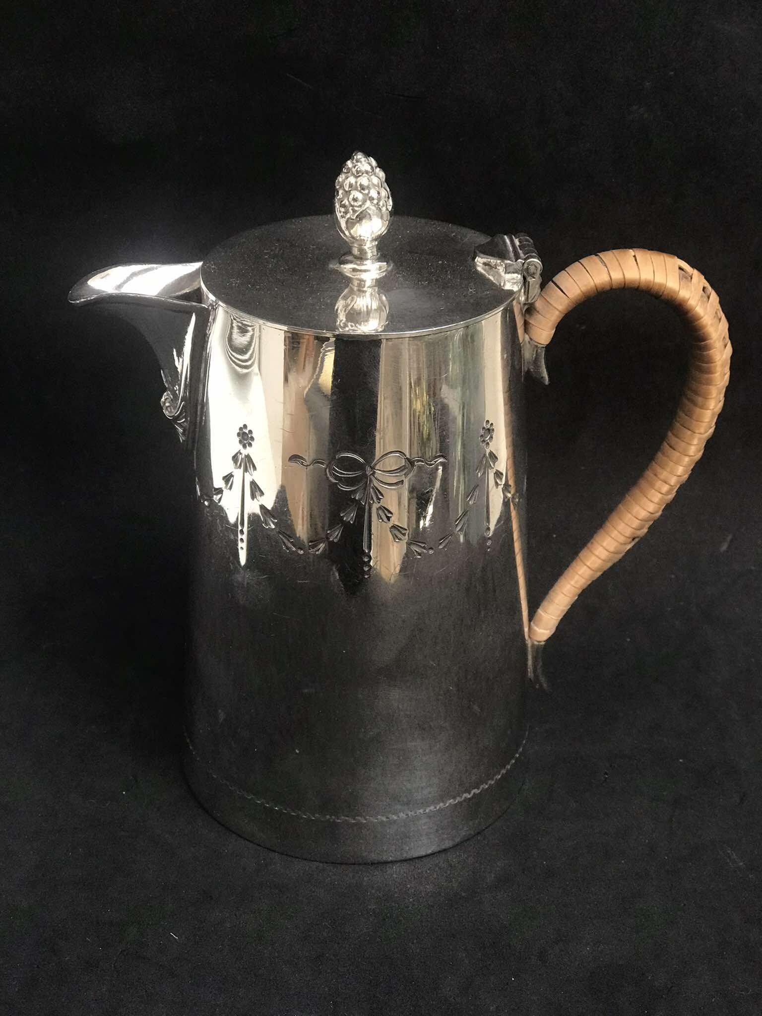 Creamer Vintage Milk Jug Edwardian Silver Plate Milk Jug, Cream Jug, Milk Pot Sheffield, England, tea set, silver antique wedding gift