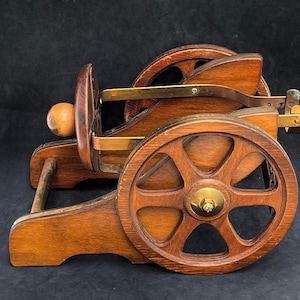 Cognac Napoleon Decanter Courvoisier cannon display piece liquor advertising display Cognac Fine Champagne Wooden  Bar Tools 1950s