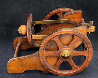 Vintage Courvoisier Cognac Decanter Cannon: French Napoleon Brandy Display, 1950s