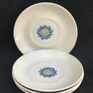 Figgjo Flint Saucers (Set of 4): Tor Viking Norwegian Design