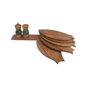 Vintage Cutting Boards Wood Serving Board Kitchen decor 5 Tasting Boards Set Fish shaped  Cheese Boards barbecue accessoires, gift for him
