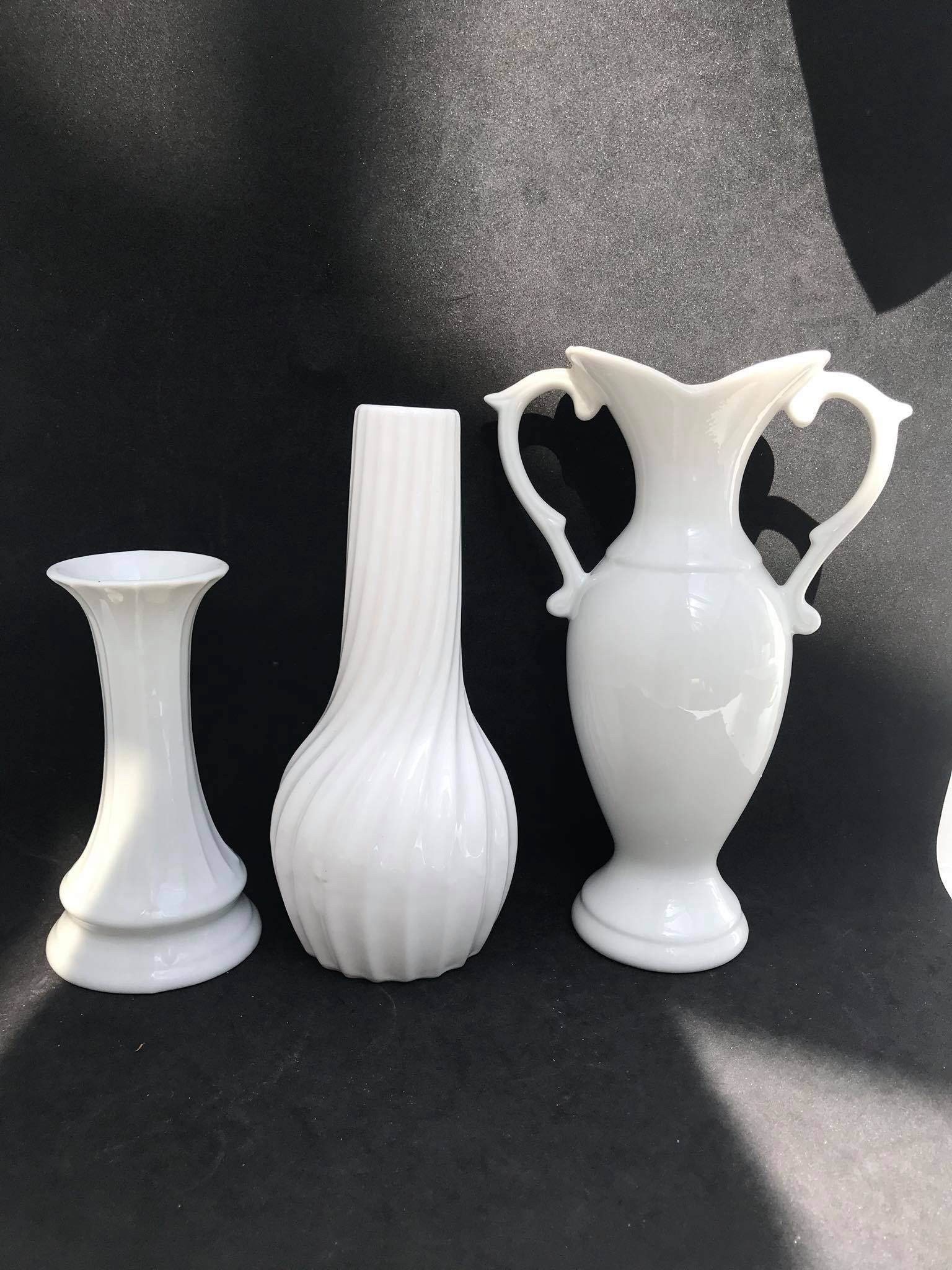 Set of 6 White Vases Porcelain White Delft Vase Limoges Etsy UK