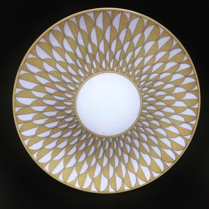 Hermes  Dinner plates set of 2 Soleil d Hermes Dinner Plate Dish Signed Wedding gift Yellow table Luxury gift wedding gift