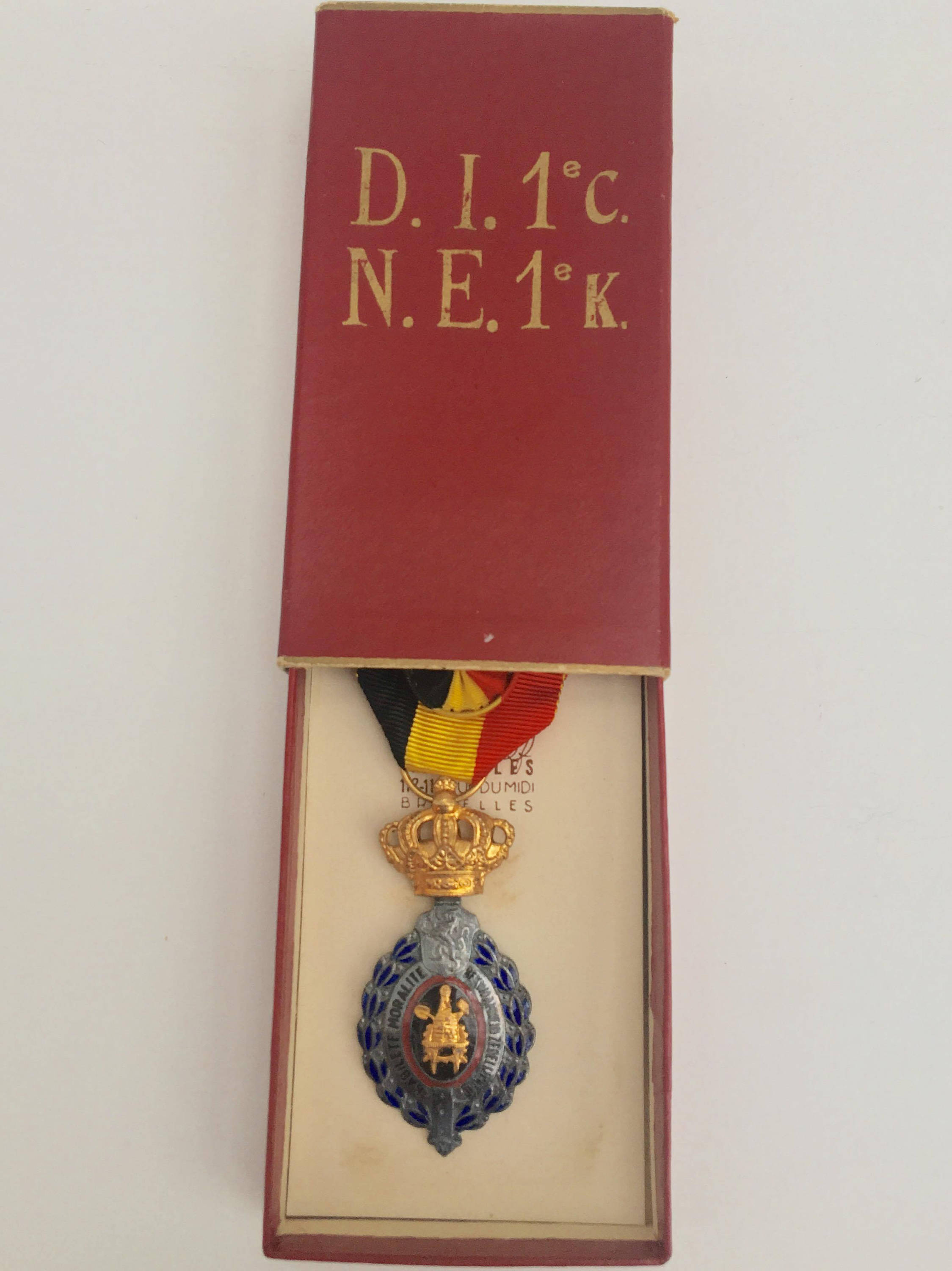 ヴィンテージ ベルギー労働勲章：第一級、1940年代、同僚への贈り物