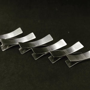 Knife Rest set of 6 French Vintage Letang Remy stainless steel Mid Century Modern Modernist wedding gift cutlery rest hostess gift 1950s