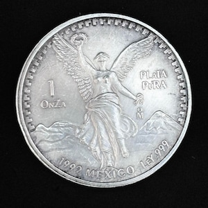 Mexicaanse zilveren munt 1992 Mexico zilveren Onza Libertad 1 oz Numismatics zeldzame munt Angel of Independence Cadeau voor verzamelaar