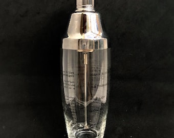 Coctelera Pifco vintage de los años 60 a pilas con recetas
