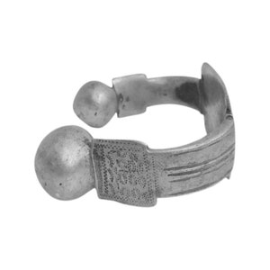 Vintage Tuareg Bracelet, Anklet Bracelet, Tribal art Ethnic jewelry Tribal Jewelry Moor anklets,  Khal Khal  anklet bracelets in aluminum