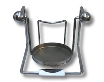 Vintage Chivas Regal Chrome Whisky Holder: Modernist Bar Display