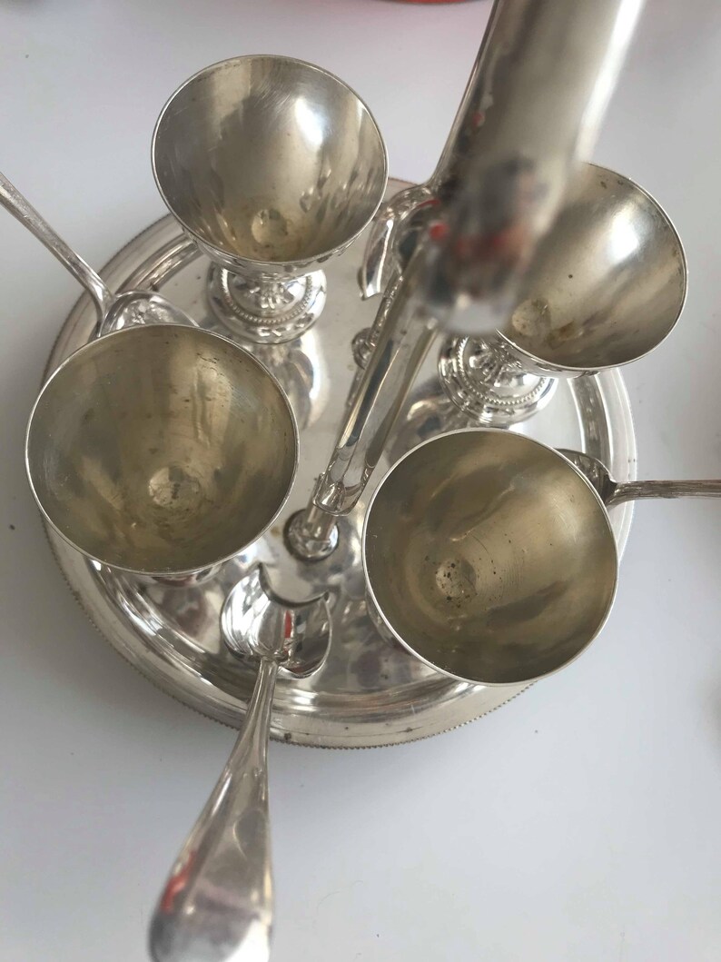 Antique Egg Holder Set Breakfast Set Chic Cottage Made in Etsy