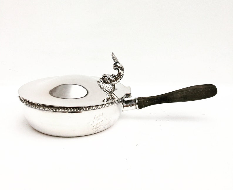 Silent Butler Crumb Catcher With Wooden Handle Lidded Fish on Etsy