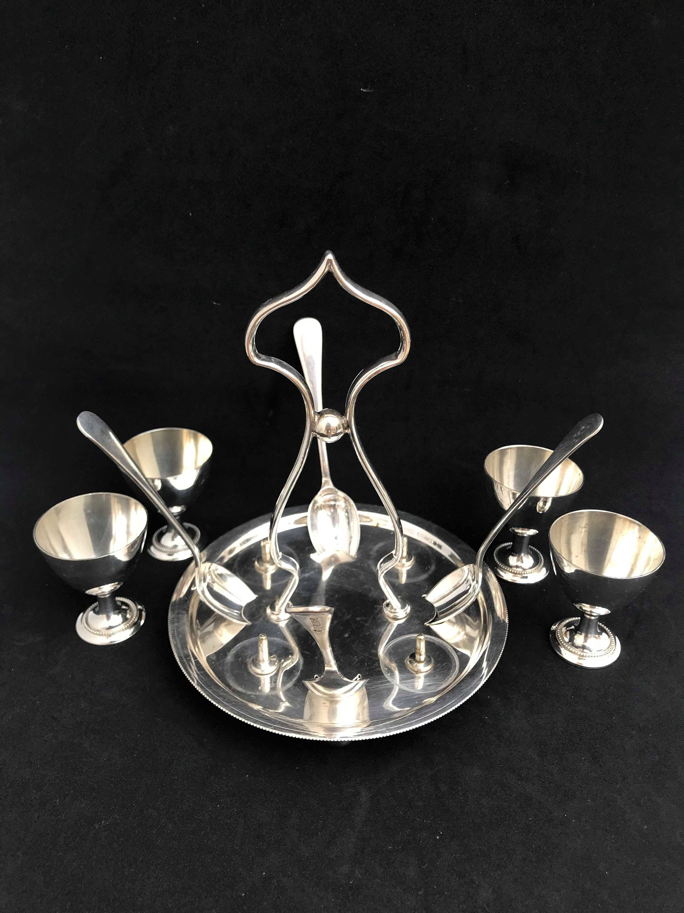 Antique Egg Holder Set Breakfast set Chic Cottage Made in Etsy 日本