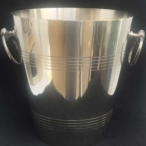 Wiaderko do szampana, chłodziarka do wina, wiaderko na lód, dekoracja baru, wiaderko do chłodzenia wina, prezent ślubny, dekoracja wózka barowego, wystrój w stylu Art Deco, bar prezentowy