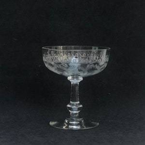 1 champagnecoupe kristallen coupes jaren 1920 Franse stam bar kar decor bruiloft barman cocktailcadeau