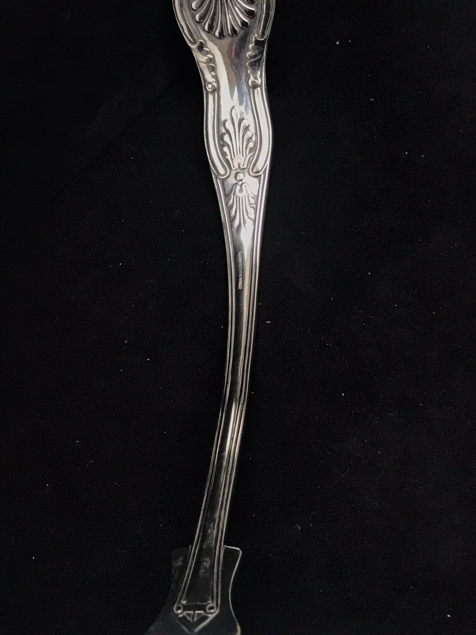 Louche à punch argent massif bois noirci Vieillard silver ladle XIXè siècle