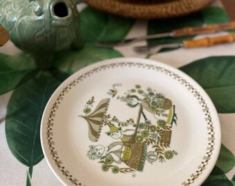 Figgjo Flint LUCANUS ハンドル付きプレート 北欧ビンテージ Figgjo Flint Market Plates (set of 4): Turi Scandinavian Design