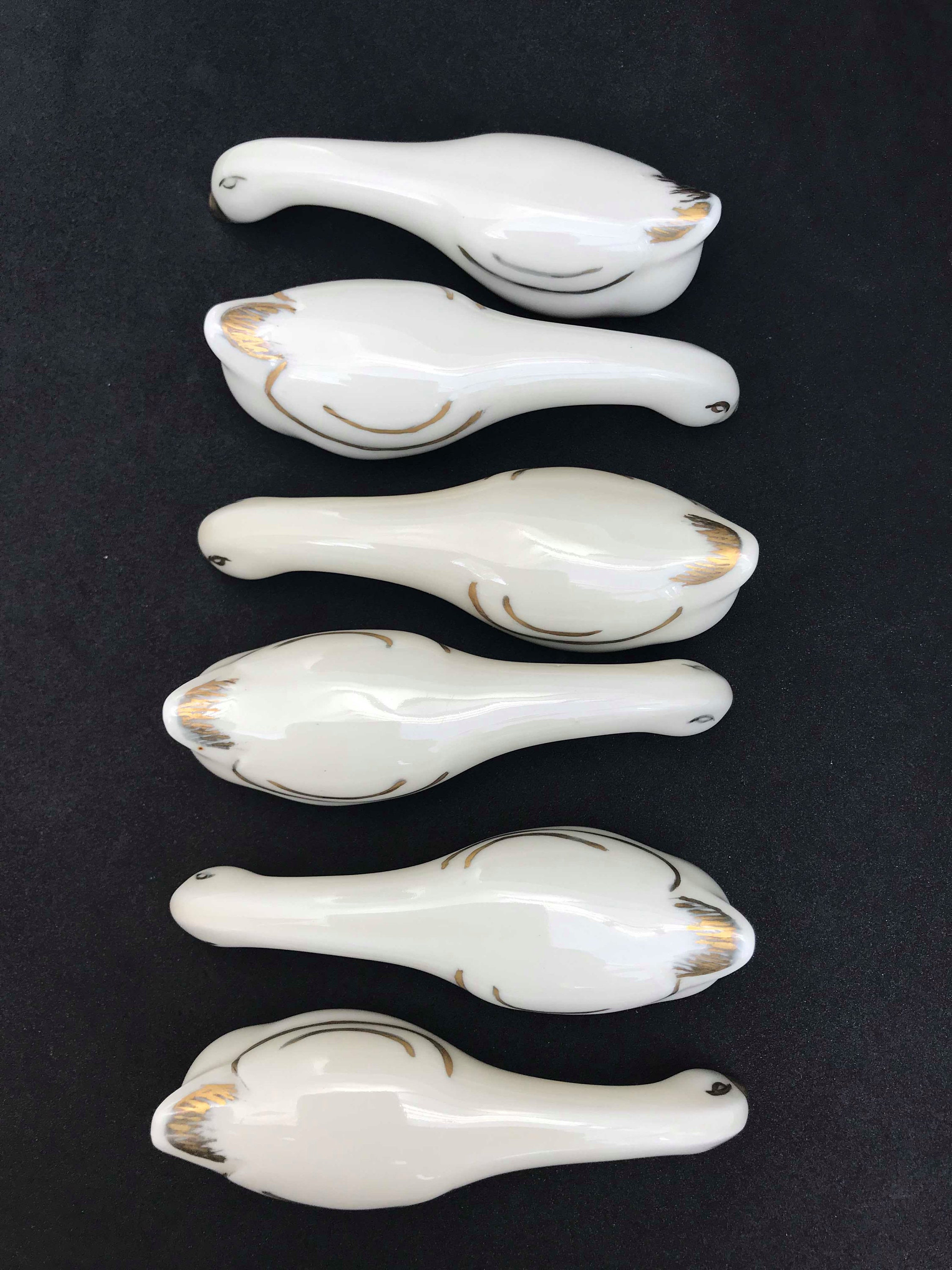 ヴィンテージ リモージュ磁器 グースナイフレスト アールデコ調