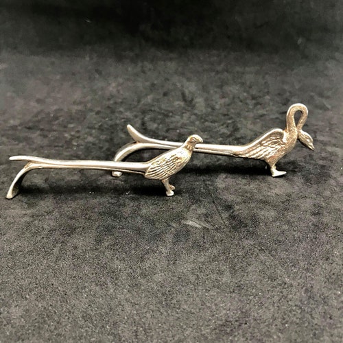 Knife Rests for table Art Deco Animal shops Swan Holders Silver Plated Metal. animal shaped Dinner table holiday elegant set of 2 gift for couple