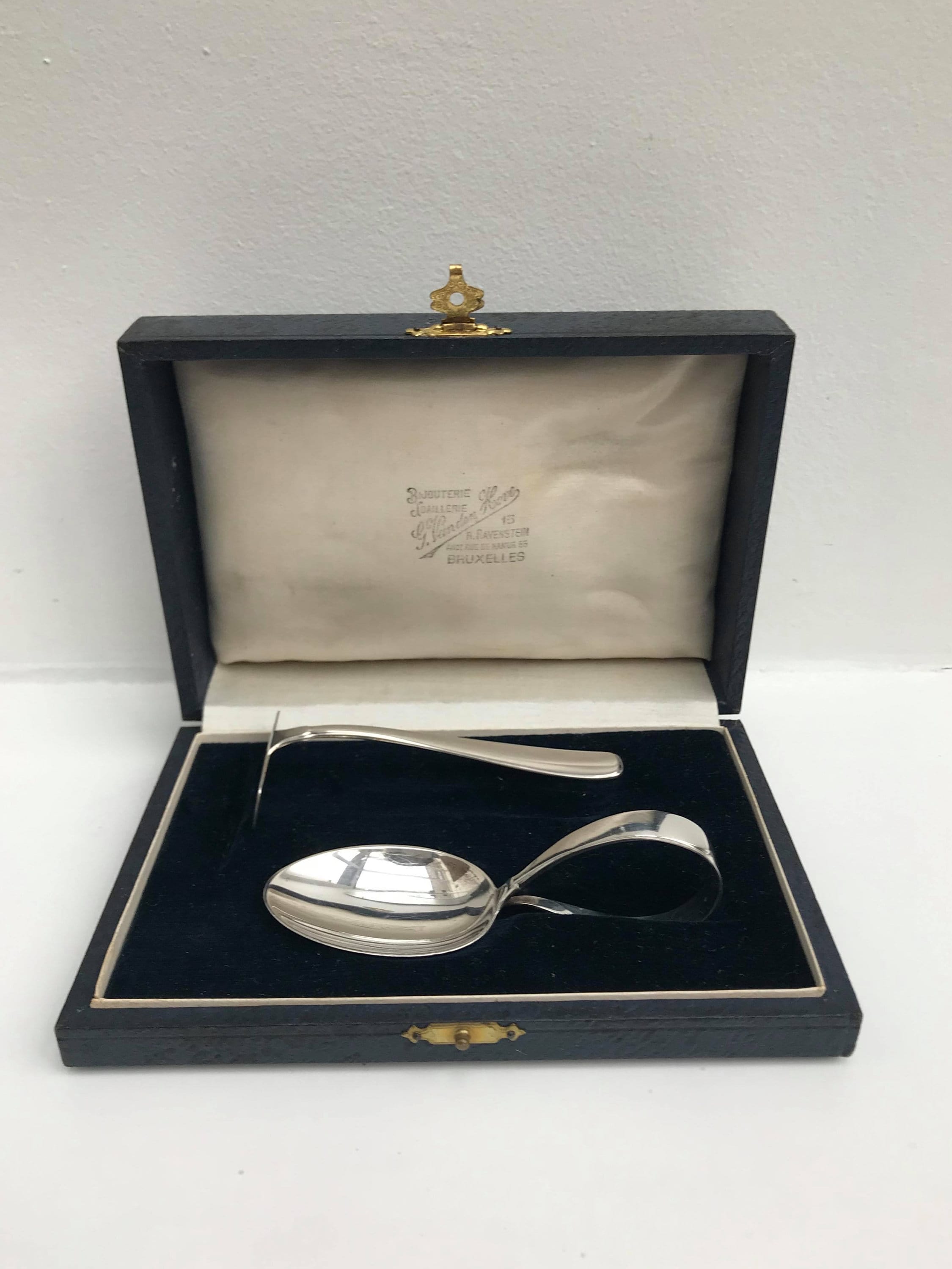Silver Baby Spoon Flatware Birth Gift Vintage HTB Child Cereal Etsy UK