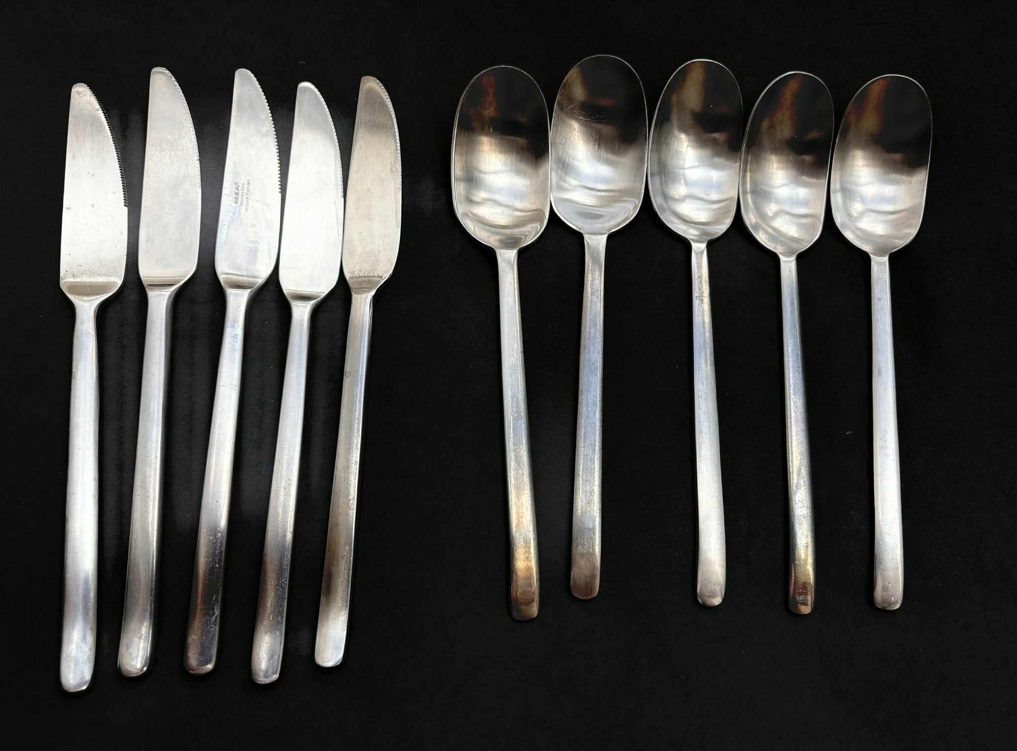 ヴィンテージ　IKEA DATA 90年代　イケア　スプーン　フォーク　ナイフ Vintage Ikea Data Flatware Set: Carl Gustaf Jahnsson Stainless