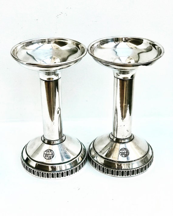 Par de candelabros de iglesia con antorcha de plata de la - Etsy España Par de candelabros de iglesia con antorcha de plata de la - Etsy España