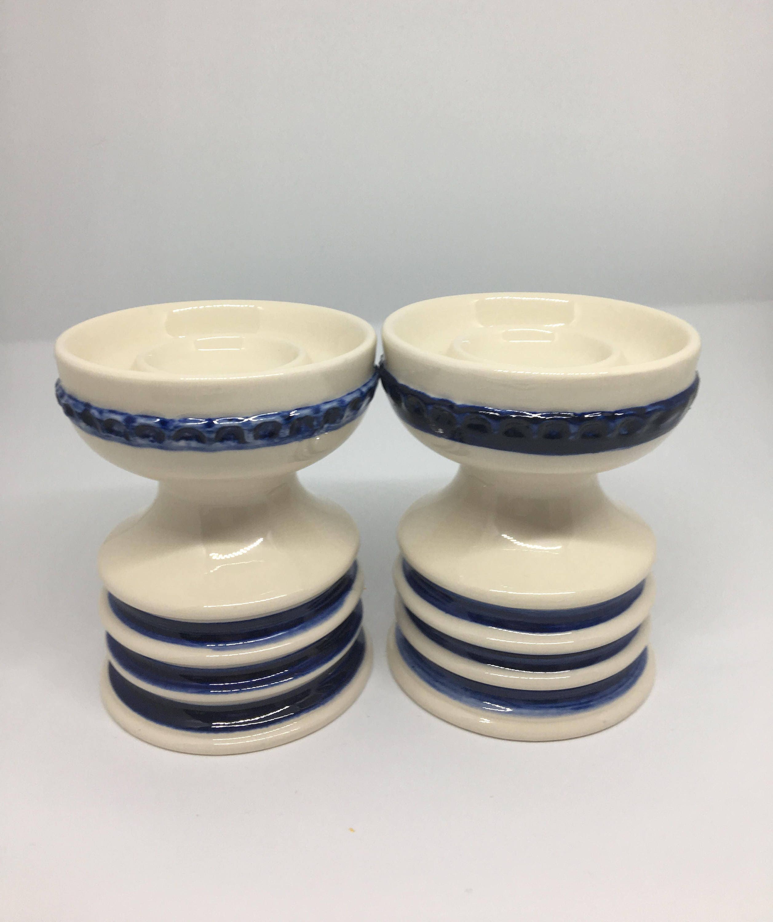 Porcelain Candle Holder Goebel, West Germany, 1967, white ...