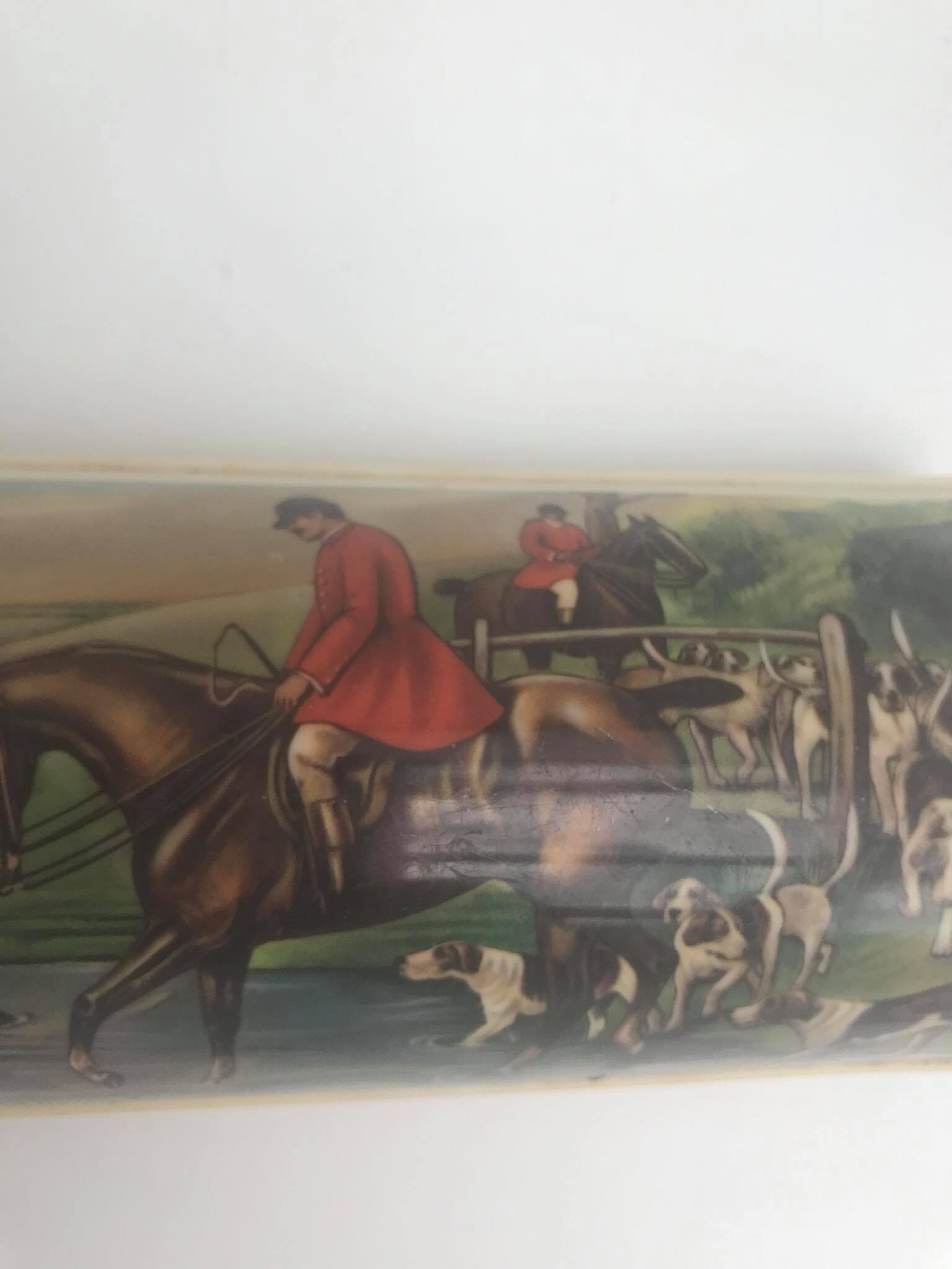 Fox Hunt Decor Tin Box Vintage French Hunting Fox and Hounds Etsy UK